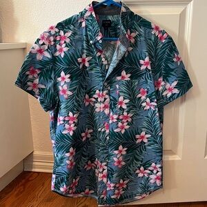 J. Crew Men's Tropical Floral Shirt - Medium